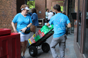RHE Staff organizing an event