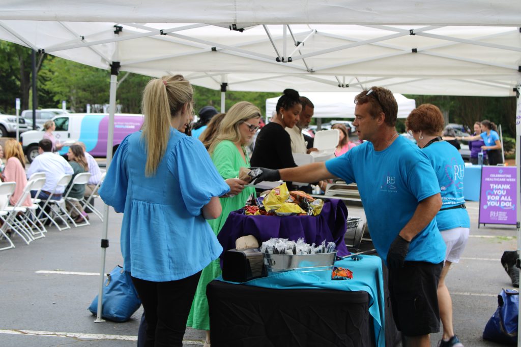 RH Events & Catering feeding 500 plus more medical staff employees