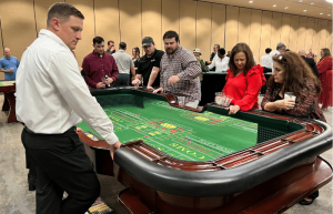 Casino night for company holiday party