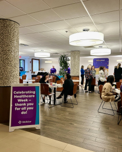 Indoor setup for national hospital week celebration