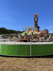 Mechanical ride at a large company picnic