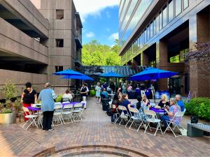 Corporate catering outdoor setup